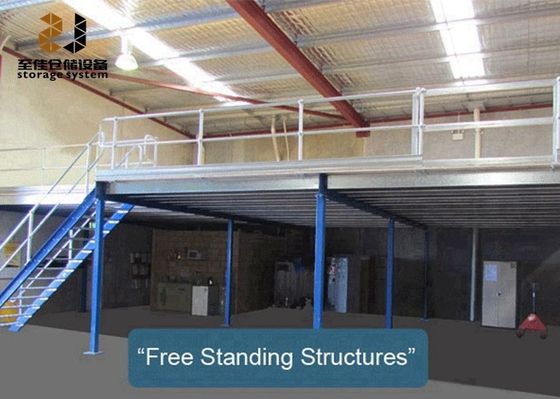 Sistema de plataforma de mezzanine flexible con capacidad de escalera de 500 kg a 4000 kg/m2