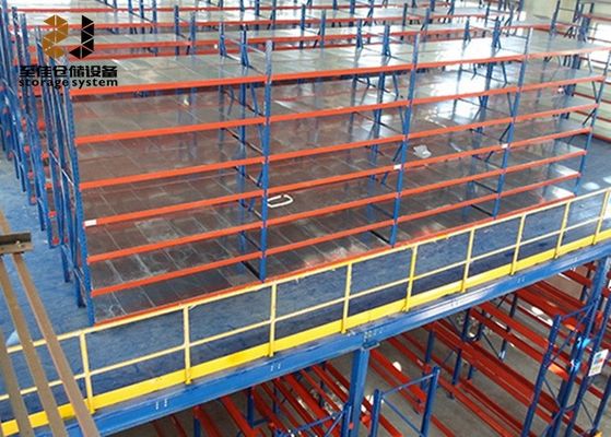 Acero Q235 / Q345 Estantes de suelo mezzanino con gran capacidad de carga 500 kg - 4000 kg/m2