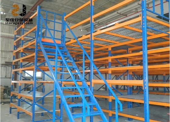Acero Q235 / Q345 Estantes de suelo mezzanino con gran capacidad de carga 500 kg - 4000 kg/m2