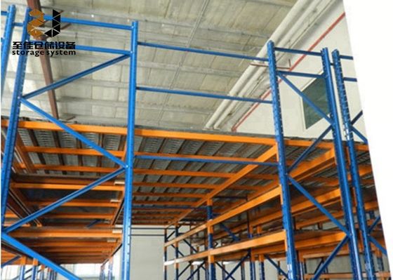 Acero Q235 / Q345 Estantes de suelo mezzanino con gran capacidad de carga 500 kg - 4000 kg/m2