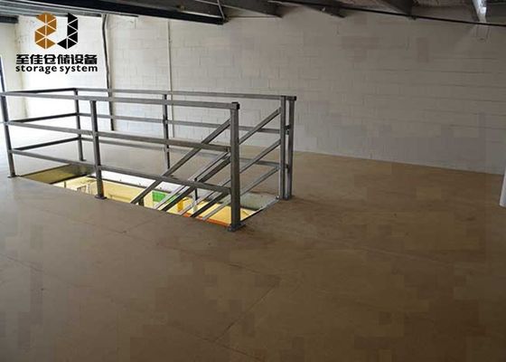 Plataformas de mezanino de almacenamiento de acero / mezanino soportado por pallet rack