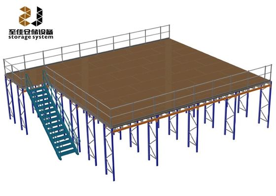 500 kg - 4000 kg/m2 Estantería estructural con soporte para pisos de mezzanine ODM & OEM