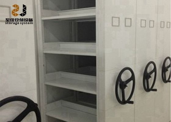 Sistemas de almacenamiento de estanterías móviles compactos gris con llave de 3 puntos