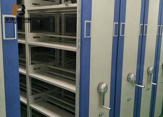Unidad de estantería móvil de llave de 3 puntos para museo / hospital