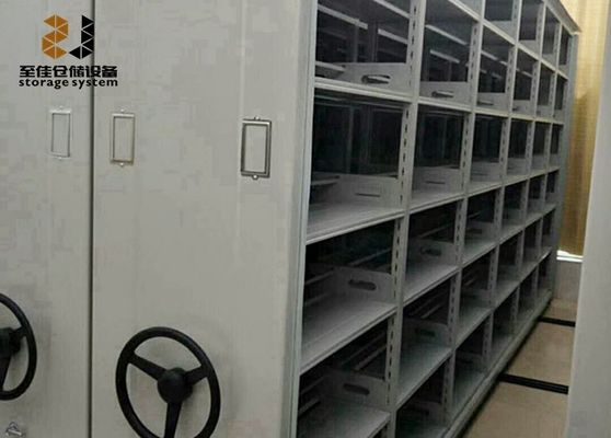 Unidad de estantería móvil de llave de 3 puntos para museo / hospital