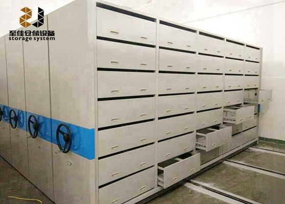 Bloqueo de seguridad 6 capas Armarios móviles de archivos Sistema de estantería con garantía 5 años