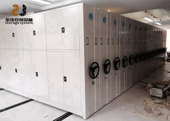 Fácil de ensamblar Armarios de archivos móviles Sistema de estanterías de pista rodante personalizado Sistemas de estanterías