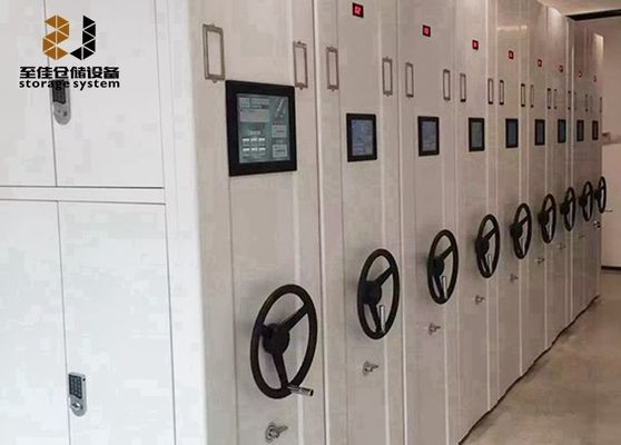 Sistemas móviles de estanterías de alta densidad de seis capas con cerradura de seguridad