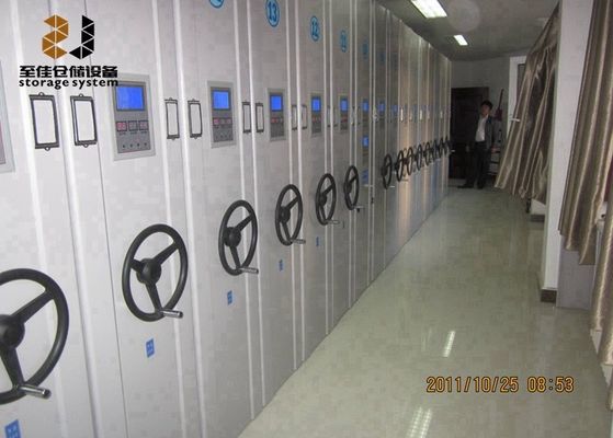 Sistemas móviles de estanterías de alta densidad de seis capas con cerradura de seguridad