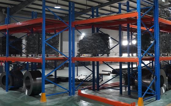 Estantes de almacenamiento de acero de grado industrial amarillo resistente para una capacidad máxima de 2000 kg/paleta