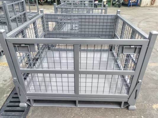 Estanterías apilables con recubrimiento en polvo para piezas de automóviles